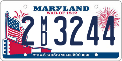 MD license plate 2MD3244