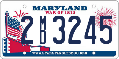 MD license plate 2MD3245