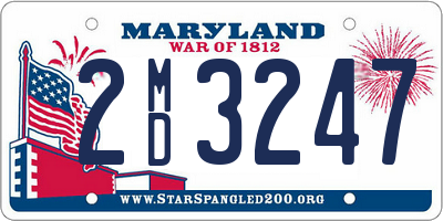 MD license plate 2MD3247