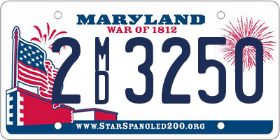 MD license plate 2MD3250