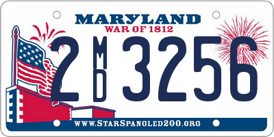 MD license plate 2MD3256