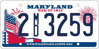 MD license plate 2MD3259