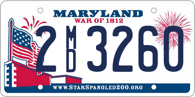 MD license plate 2MD3260