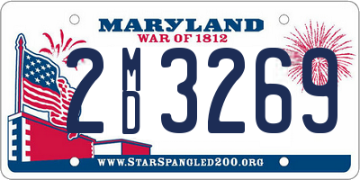 MD license plate 2MD3269