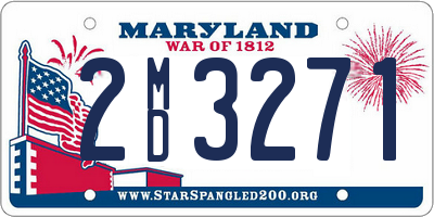 MD license plate 2MD3271