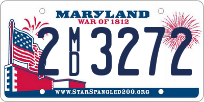 MD license plate 2MD3272