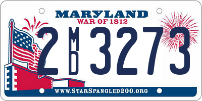 MD license plate 2MD3273