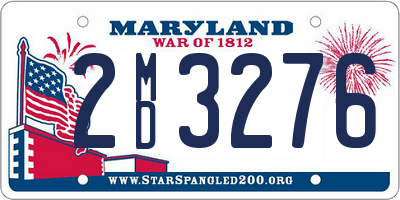 MD license plate 2MD3276