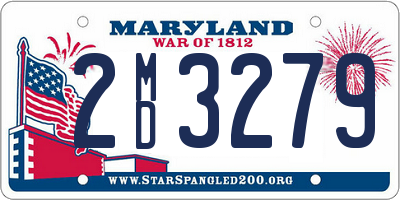 MD license plate 2MD3279