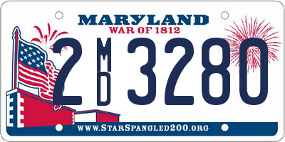 MD license plate 2MD3280