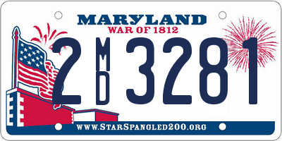 MD license plate 2MD3281