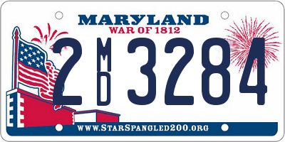 MD license plate 2MD3284