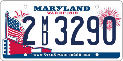 MD license plate 2MD3290