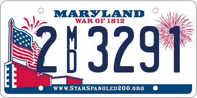 MD license plate 2MD3291