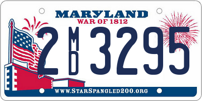 MD license plate 2MD3295