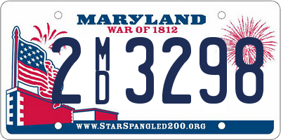 MD license plate 2MD3298