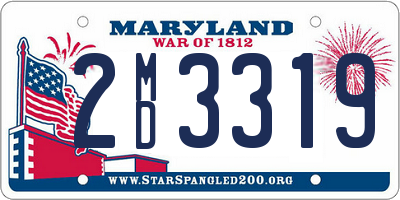 MD license plate 2MD3319