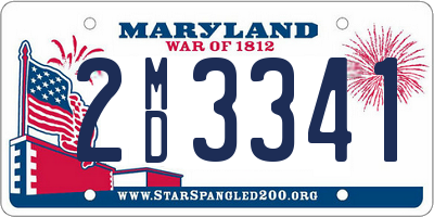 MD license plate 2MD3341