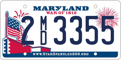 MD license plate 2MD3355