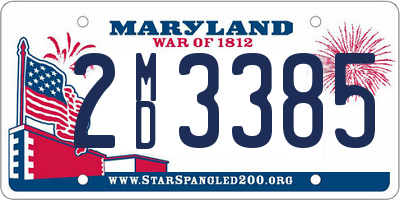 MD license plate 2MD3385