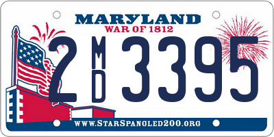 MD license plate 2MD3395