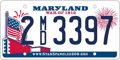 MD license plate 2MD3397