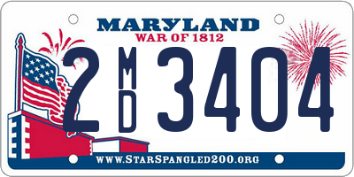 MD license plate 2MD3404