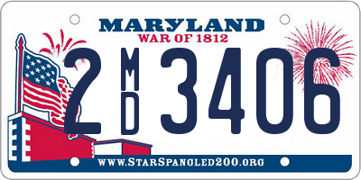 MD license plate 2MD3406