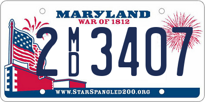 MD license plate 2MD3407