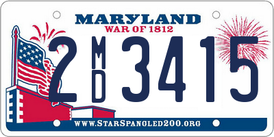 MD license plate 2MD3415