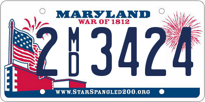 MD license plate 2MD3424