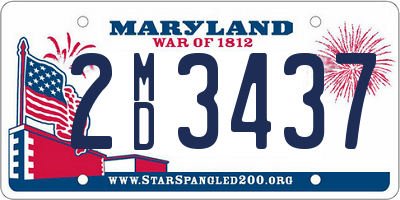 MD license plate 2MD3437