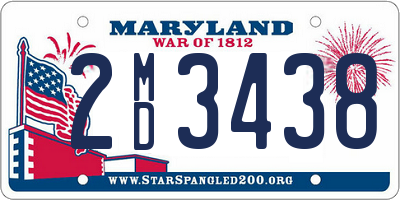 MD license plate 2MD3438