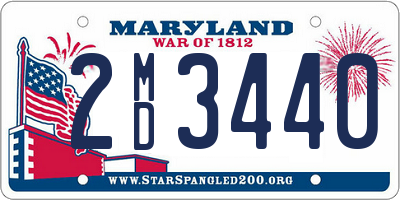 MD license plate 2MD3440