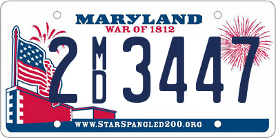 MD license plate 2MD3447