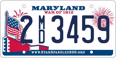 MD license plate 2MD3459