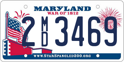 MD license plate 2MD3469