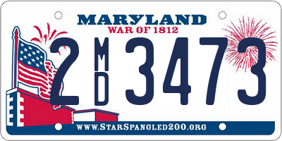 MD license plate 2MD3473