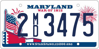 MD license plate 2MD3475