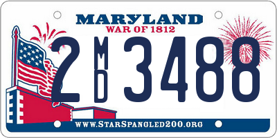 MD license plate 2MD3488