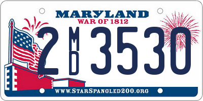 MD license plate 2MD3530