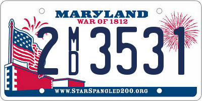 MD license plate 2MD3531