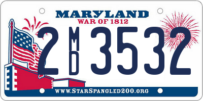 MD license plate 2MD3532