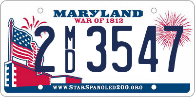 MD license plate 2MD3547