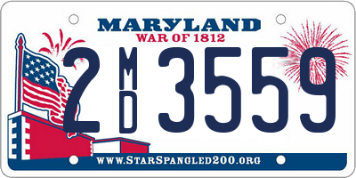 MD license plate 2MD3559