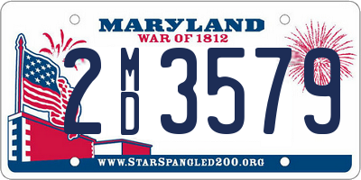 MD license plate 2MD3579