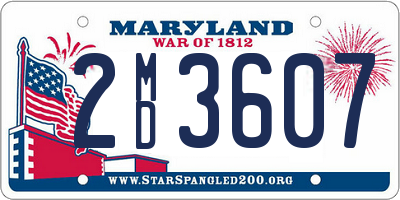MD license plate 2MD3607