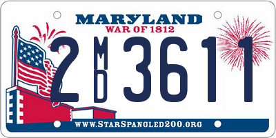 MD license plate 2MD3611