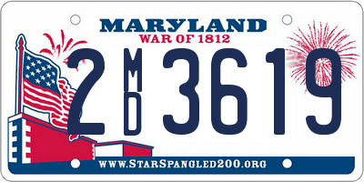 MD license plate 2MD3619