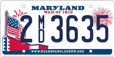 MD license plate 2MD3635